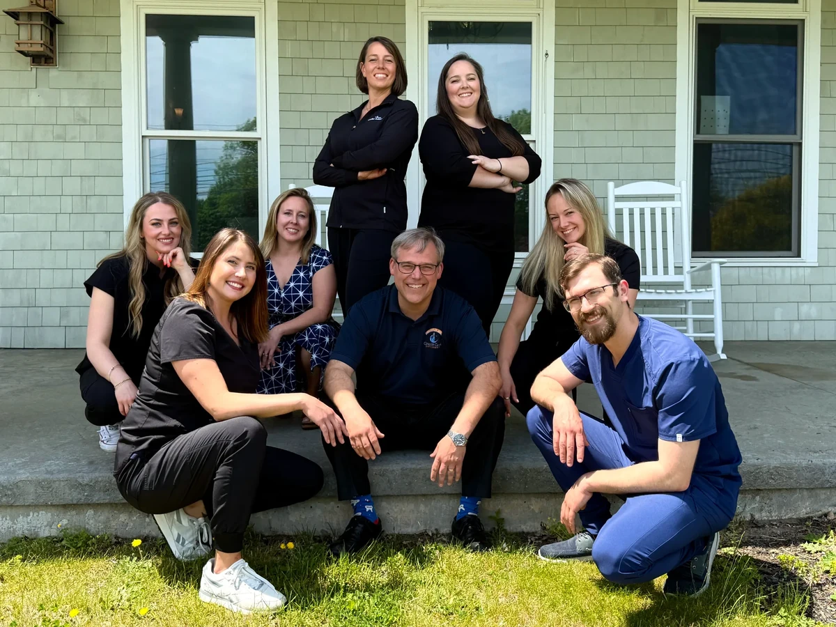 Granite Coast Orthodontics team gathered outside