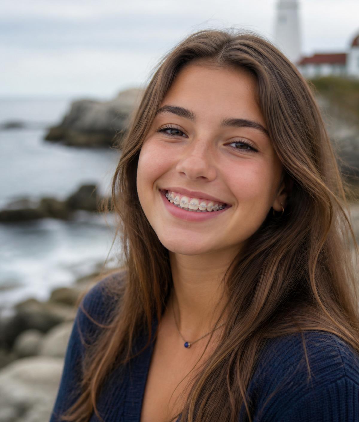Smiling Granite Coast Orthodontics patient
